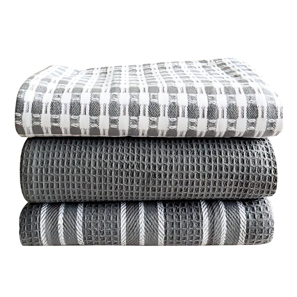 Quick-Dry Microfiber Kitchen Tea Towels Set of 3