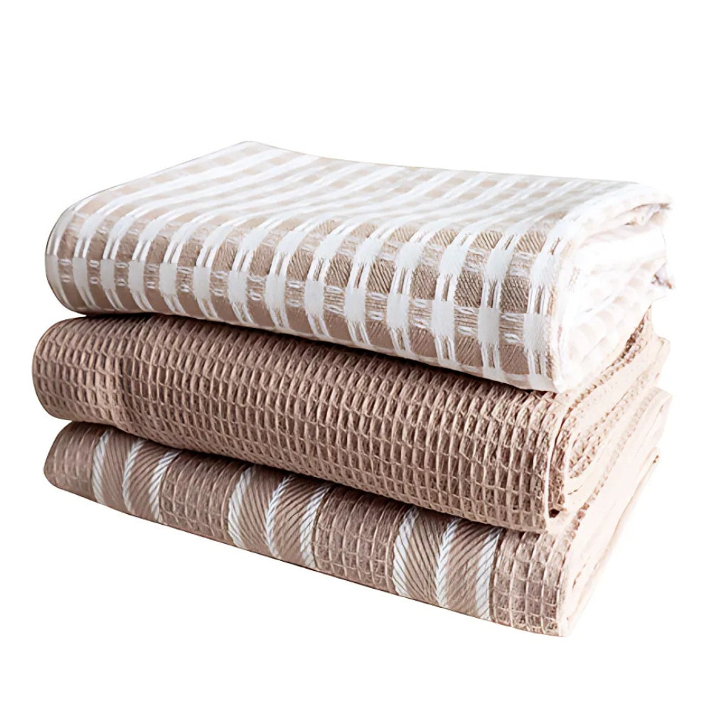 Quick-Dry Microfiber Kitchen Tea Towels Set of 3