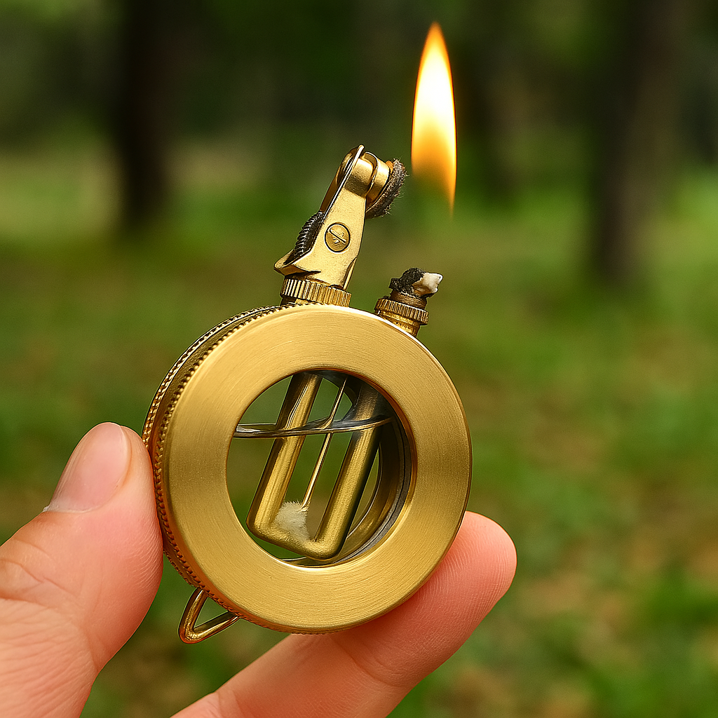 Retro Metal Kerosene Pocket Lighter