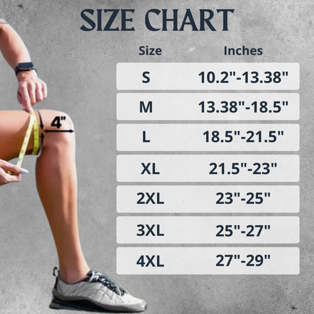 Adjustable Knee Support with Shock-Absorbing Springs and Non-Slip Fit