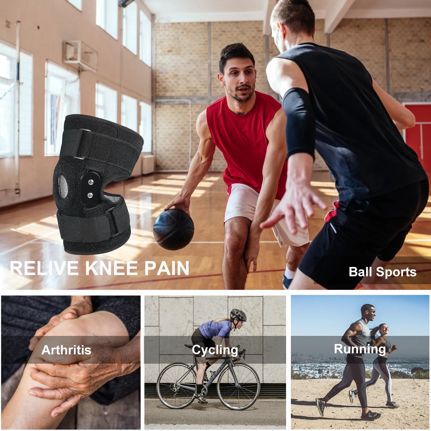 Adjustable Hinged Knee Brace for Maximum Support