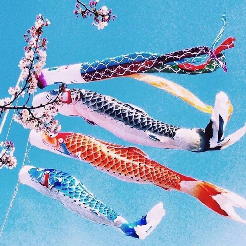 Koinobori Flag - Japanese Textile Flag in 3 Sizes