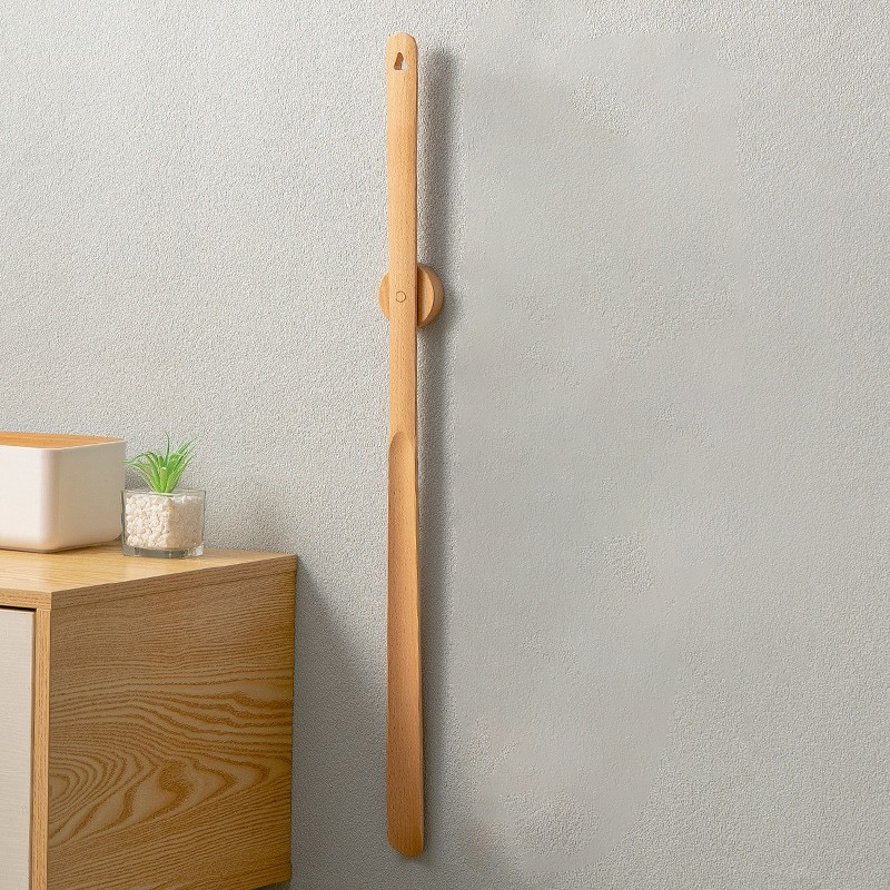 Long Wooden Magnetic Shoehorn with 20 Inch Handle