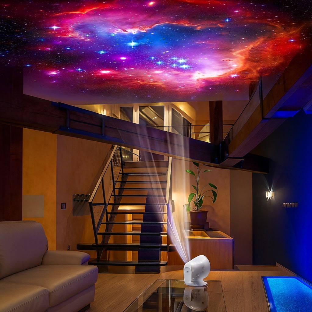 Starry Sky Projector with 13 HD Galaxies and Timer