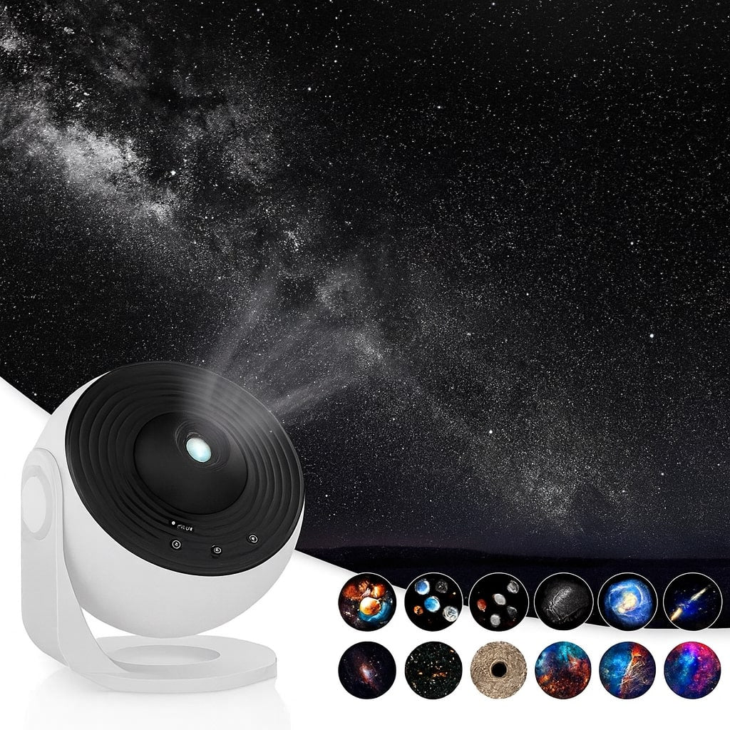 Starry Sky Projector with 13 HD Galaxies and Timer
