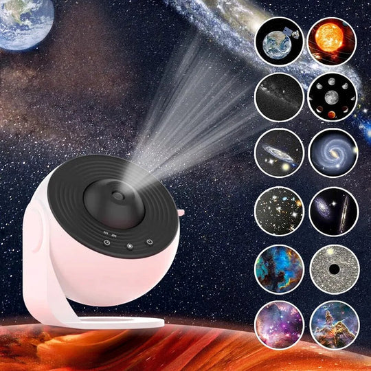 Starry Sky Projector with 13 HD Galaxies and Timer