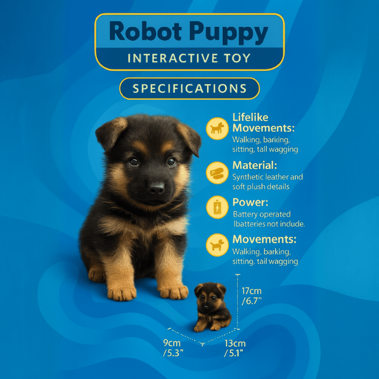 Lifelike Electronic Puppy Toy with Realistic Movements