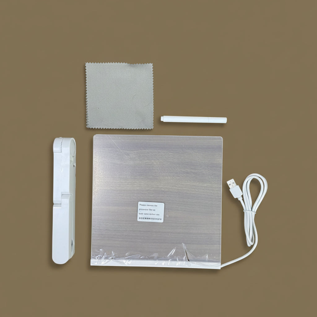 LED Acrylic Drawing Board for Kids with USB Light and Adjustable Stand