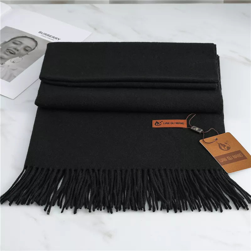 Cashmere Scarf with Tassels - Warm and Stylish Winter Accessory