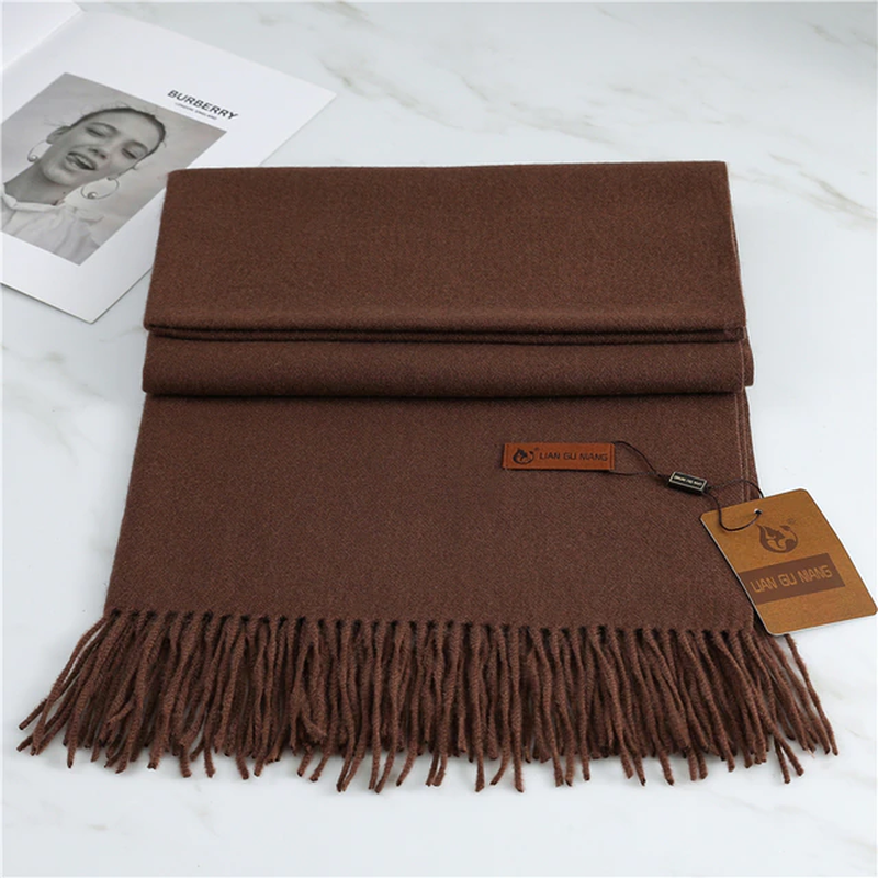 Cashmere Scarf with Tassels - Warm and Stylish Winter Accessory