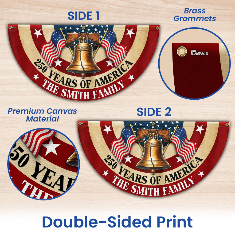 Personalized 250th Anniversary Betsy Ross Fan Flag