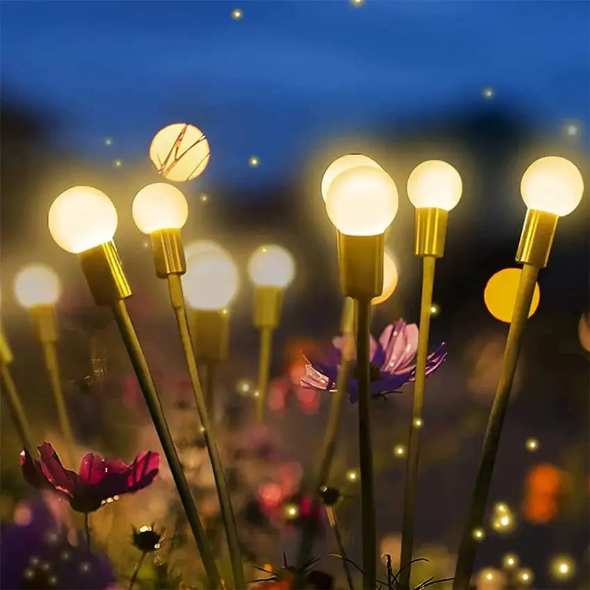 Solar Firefly Lamp with Flickering Light Effect