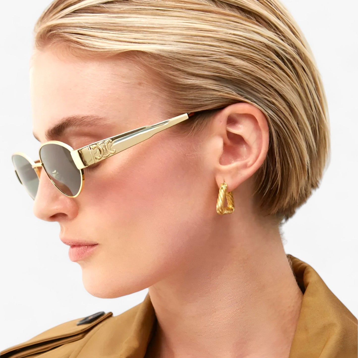 Polarised UV400 Ladies' Sunglasses with Acetate Frame