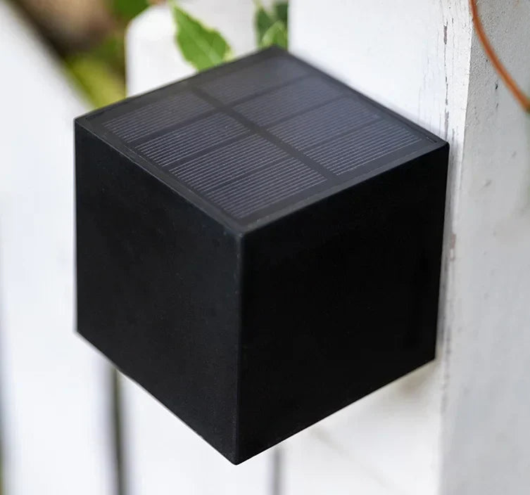 Solar-Powered LED Wall Lamp with Automatic Dusk Lighting