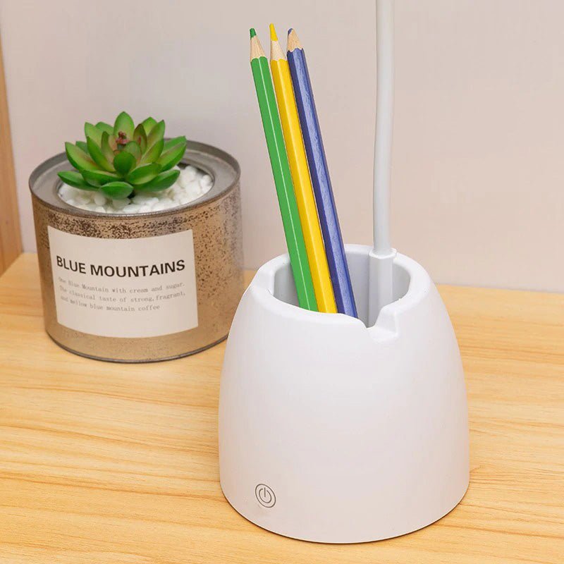Children's Desk Lamp with Integrated Pen Holder