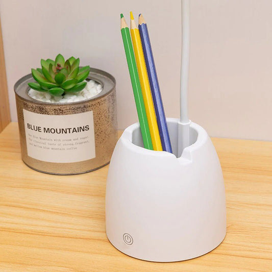 Children's Desk Lamp with Integrated Pen Holder