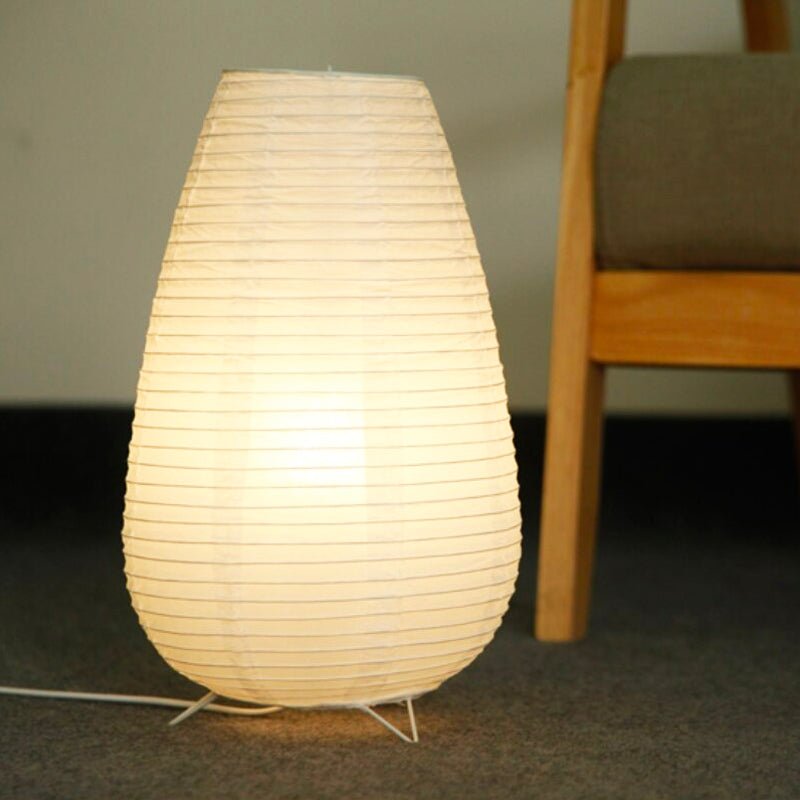Japanese Paper Lantern Table Lamp - Zen Design