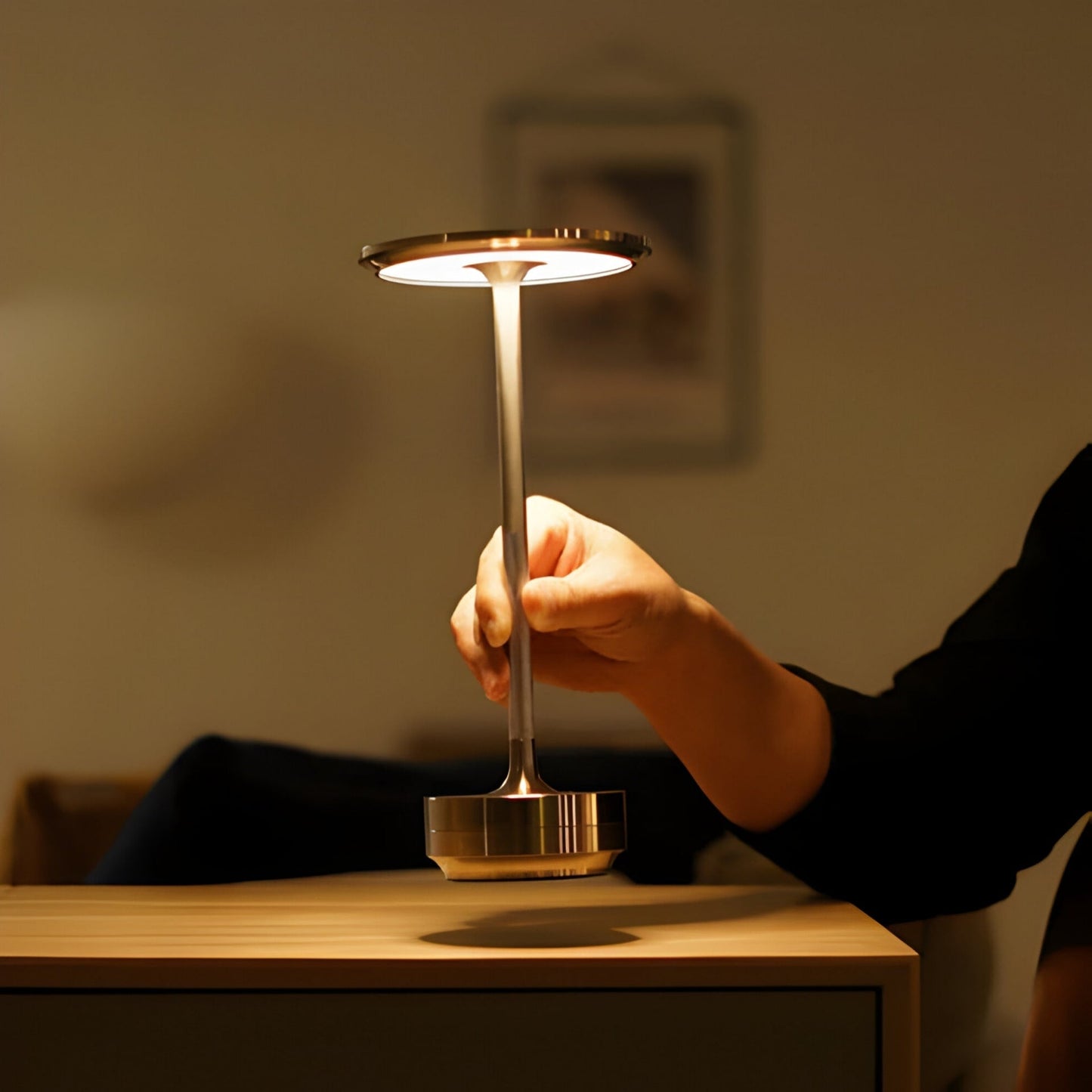 Wireless Rechargeable Table Lamp for Living Room | Versatile Desk Light