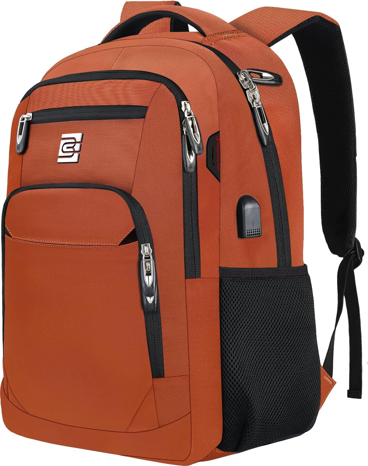 Slim Water-Resistant Anti-Theft Laptop Backpack with USB Port