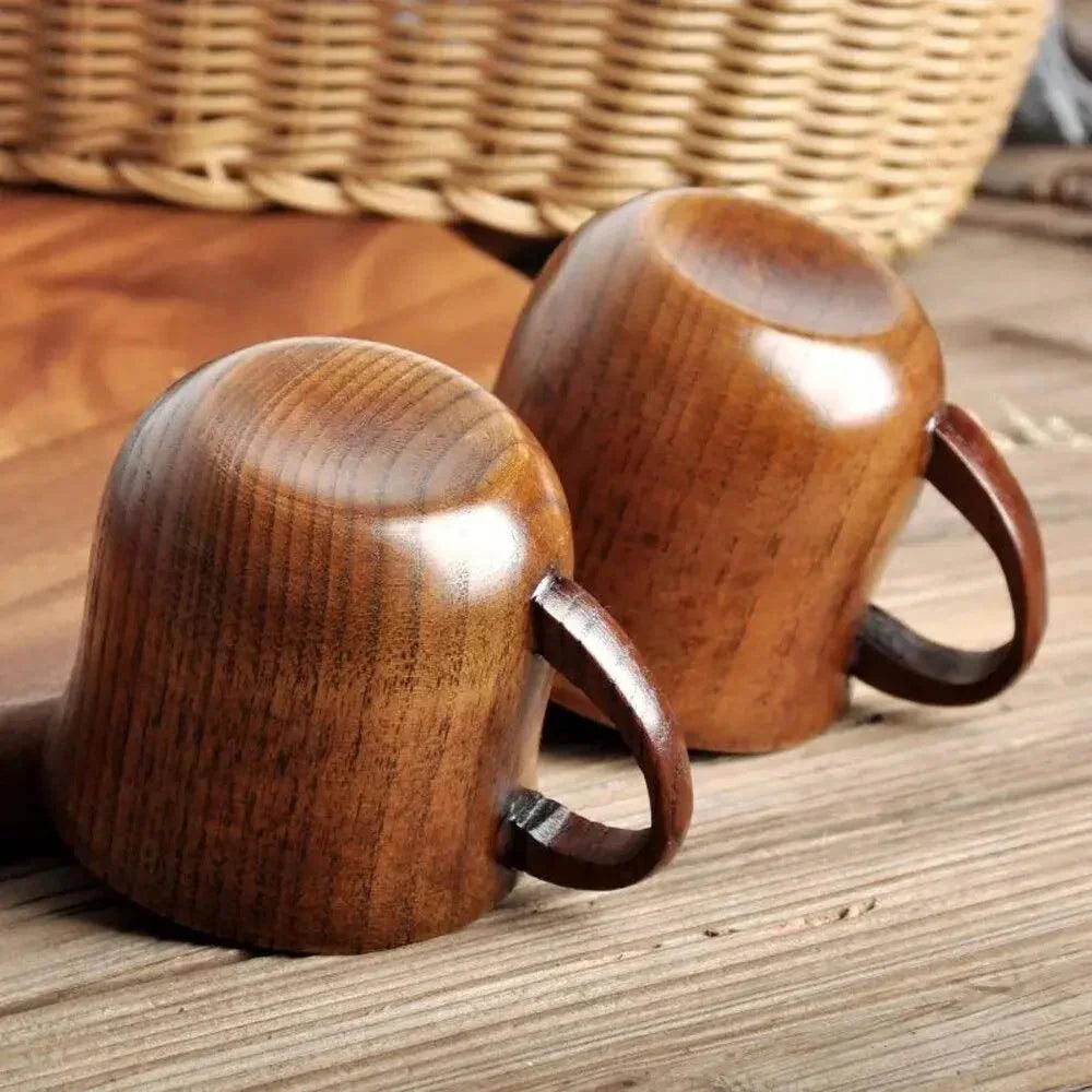 Large Solid Jujube Wood Cup