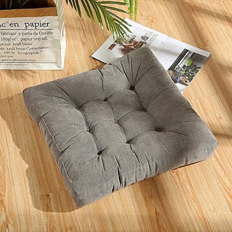 Large Soft Corduroy Floor Cushion - Japanese Design