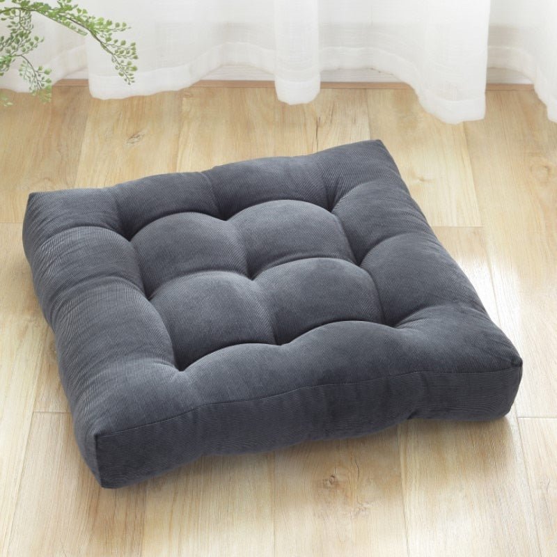Large Soft Corduroy Floor Cushion - Japanese Design