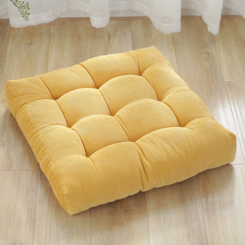 Large Soft Corduroy Floor Cushion - Japanese Design