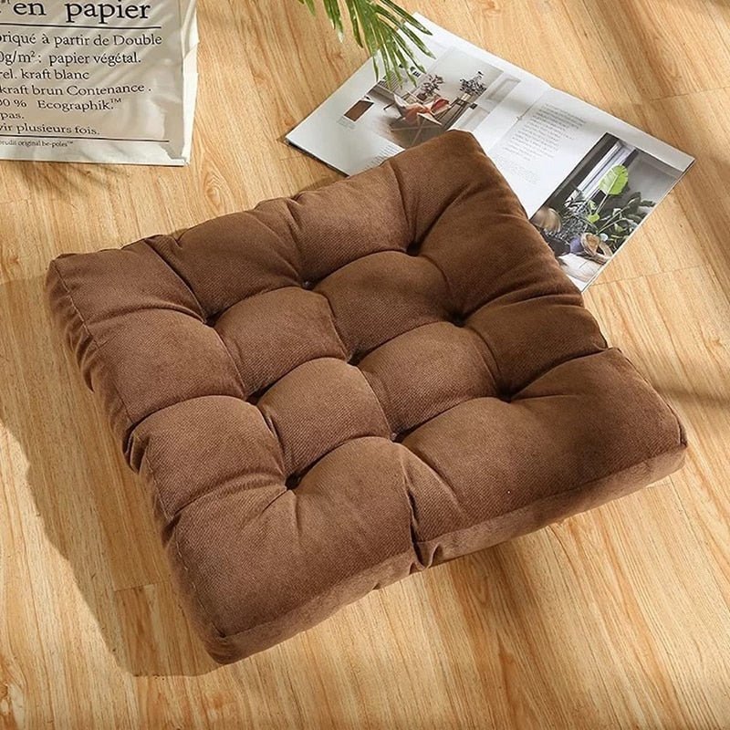 Large Soft Corduroy Floor Cushion - Japanese Design