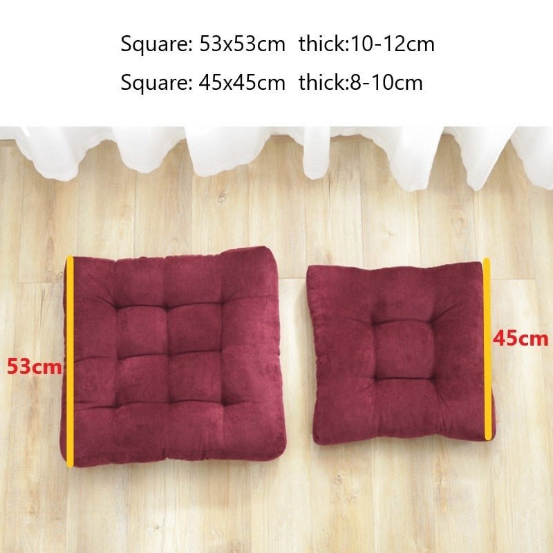 Large Soft Corduroy Floor Cushion - Japanese Design