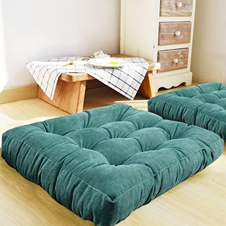 Large Soft Corduroy Floor Cushion - Japanese Design