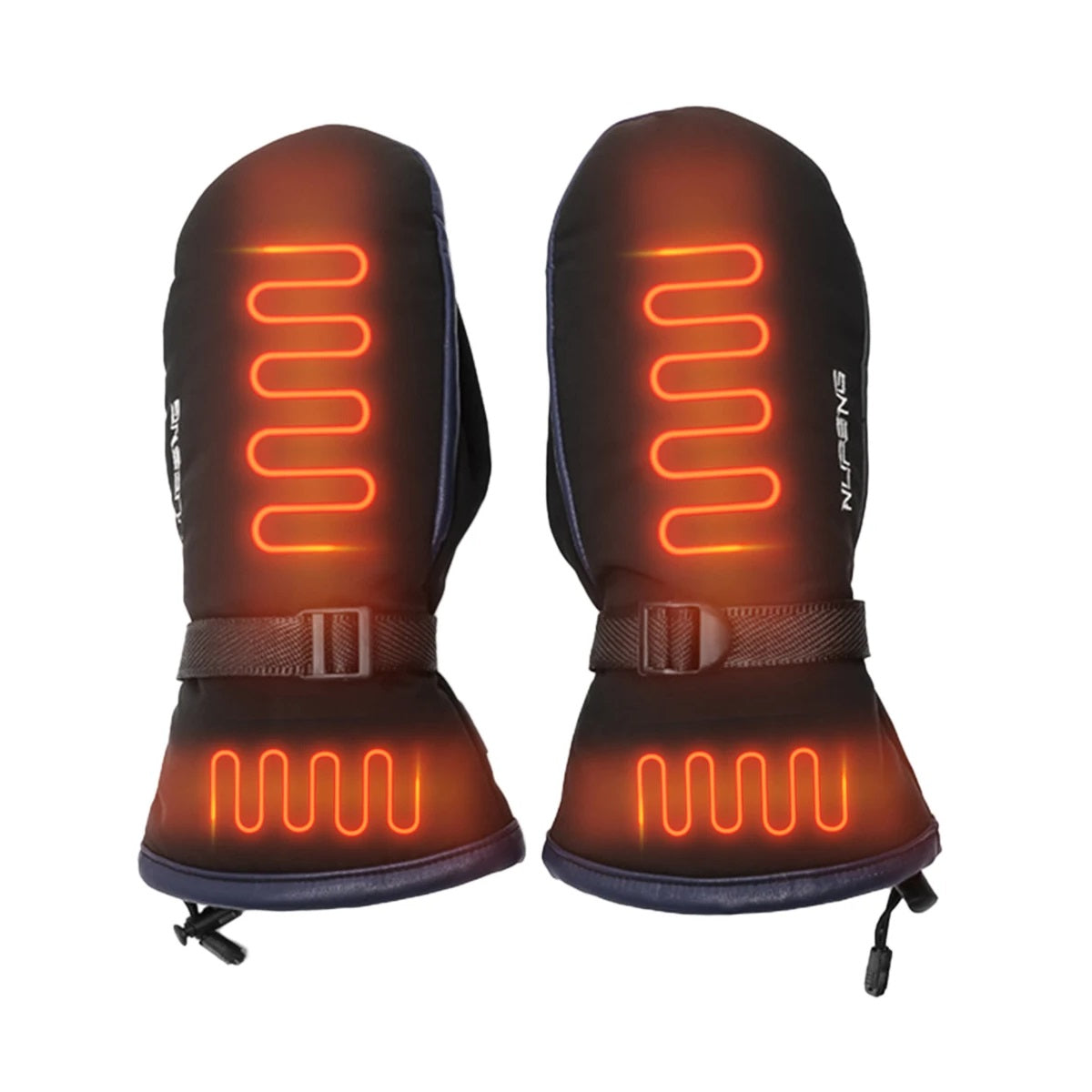 USB Rechargeable Waterproof Heated Mittens with Double-Sided Heating