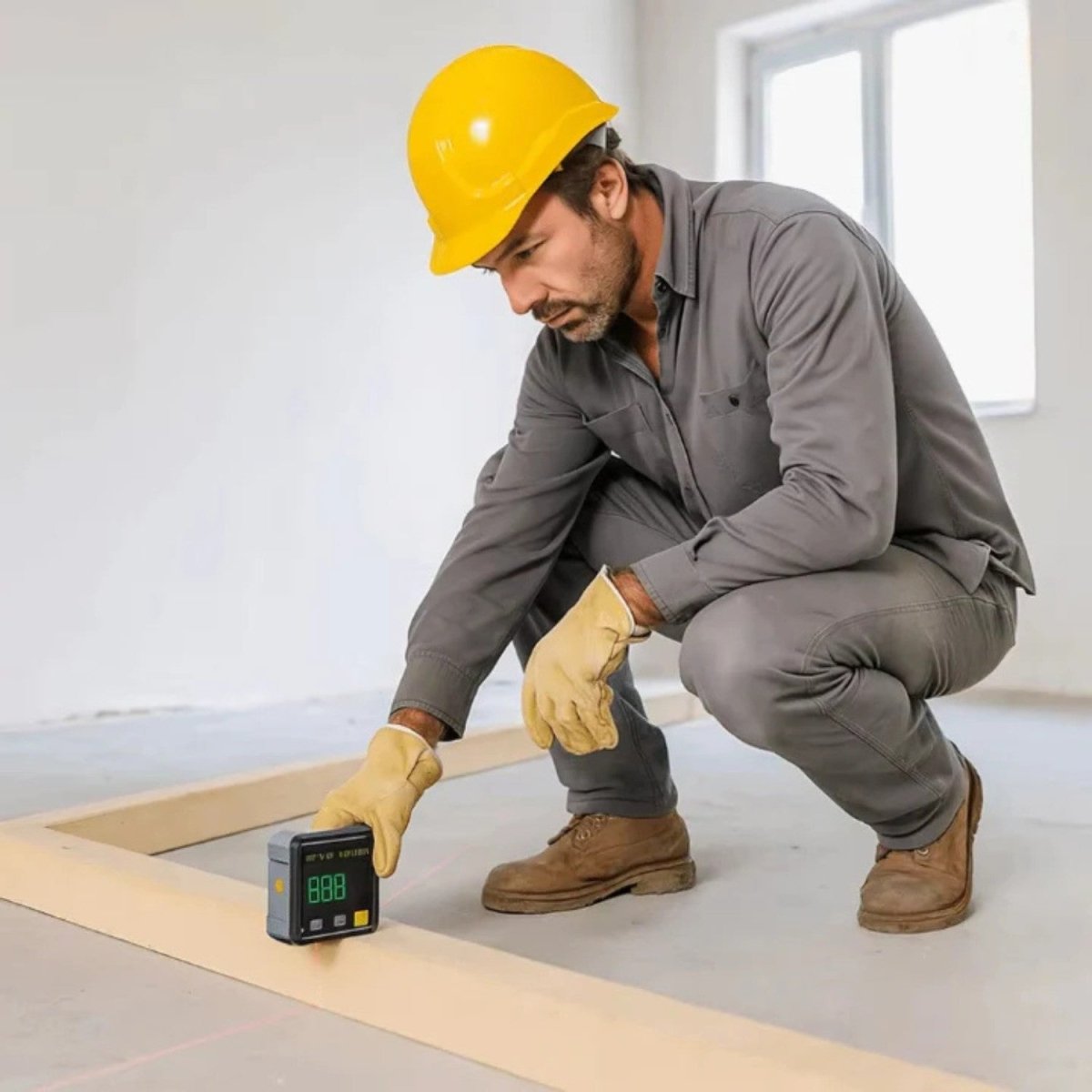 Laser Digital Inclinometer with Magnetic Base and Bright Display