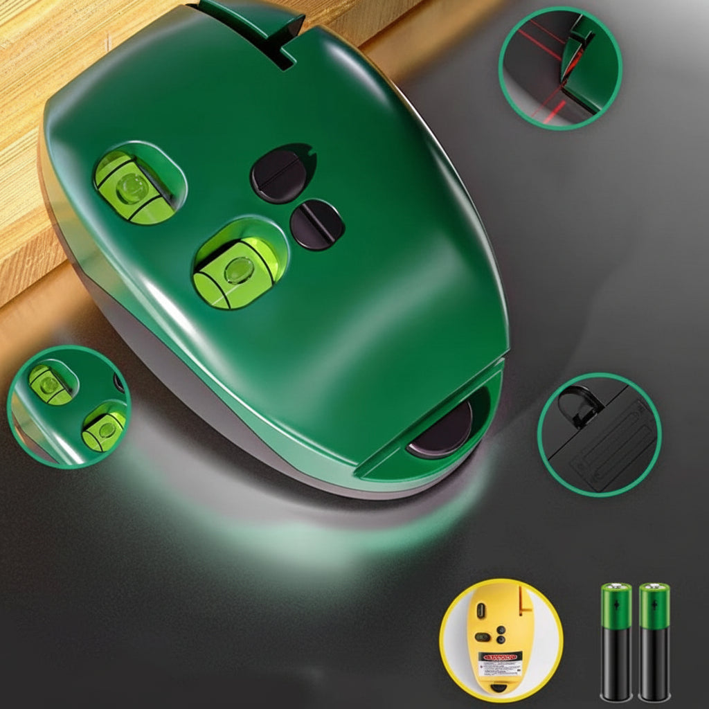 90° Laser Line Level Tool for Precise Tile and Floor Alignment