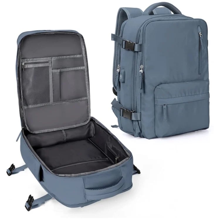 Waterproof Travel Backpack with Theft Protection and USB Charging