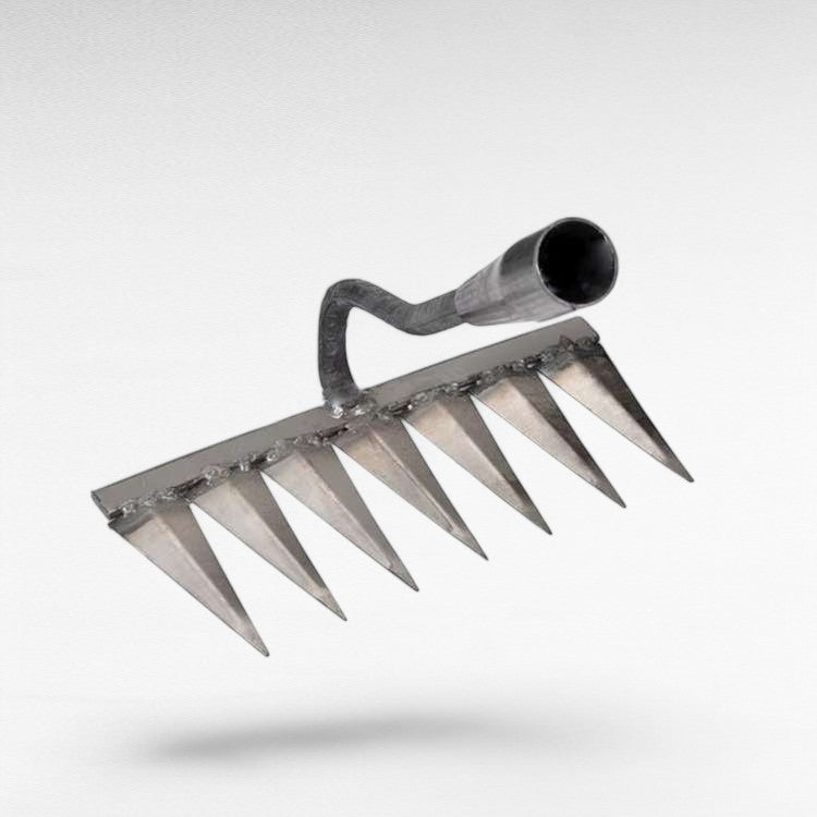 Stainless Steel Weeding Rake with Deep-Penetrating Tines