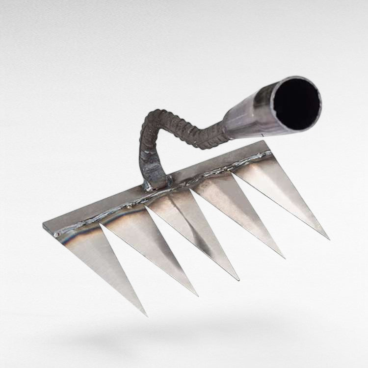Stainless Steel Weeding Rake with Deep-Penetrating Tines