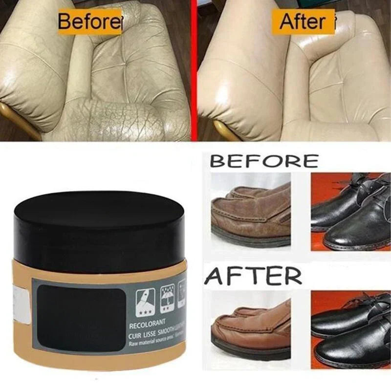 Leather Restoration Cream for Worn and Faded Leather