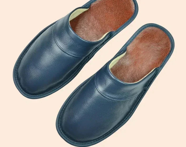 Leather Men's Slippers in 9 Colors - Lucas