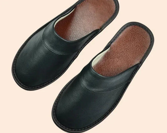 Leather Men's Slippers in 9 Colors - Lucas