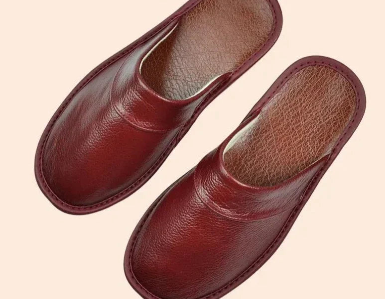 Leather Men's Slippers in 9 Colors - Lucas