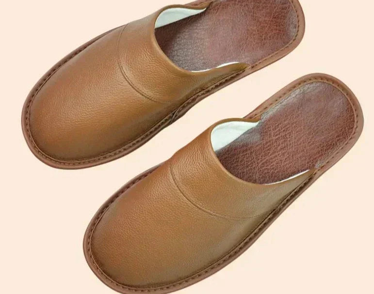 Leather Men's Slippers in 9 Colors - Lucas
