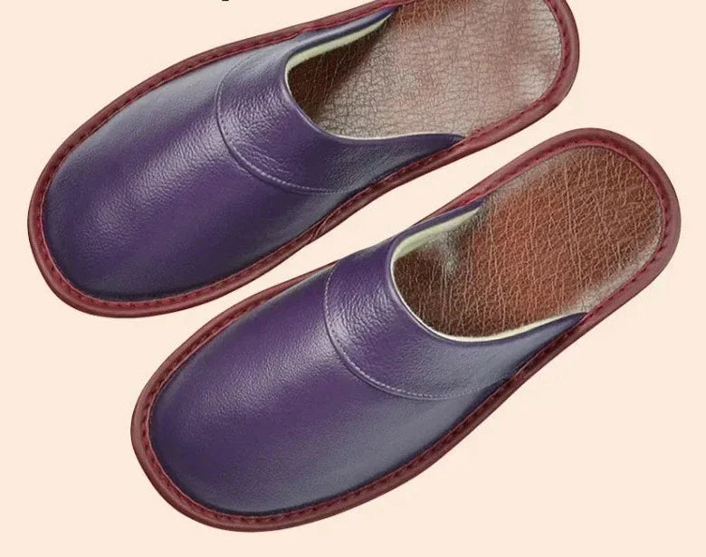 Leather Men's Slippers in 9 Colors - Lucas