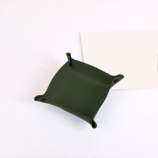 Leather Storage Tray - Softening Modern Accent