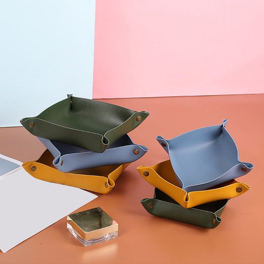 Leather Storage Tray - Softening Modern Accent