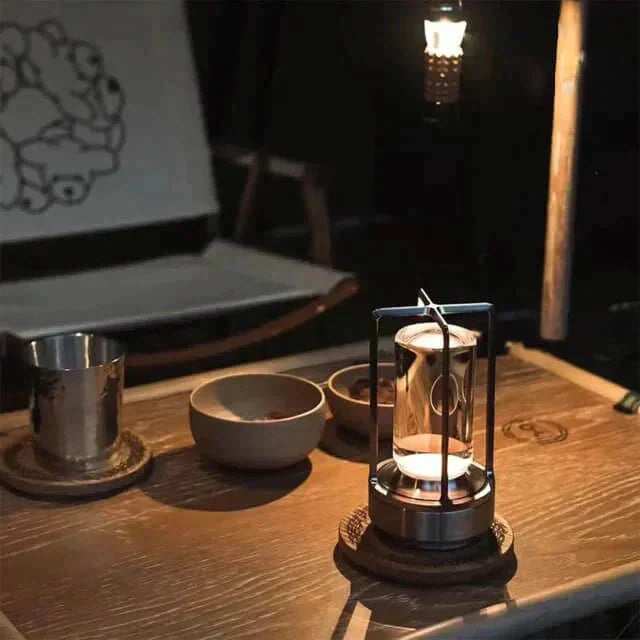 Elegant Crystal Touch Table Lamp with USB Charging