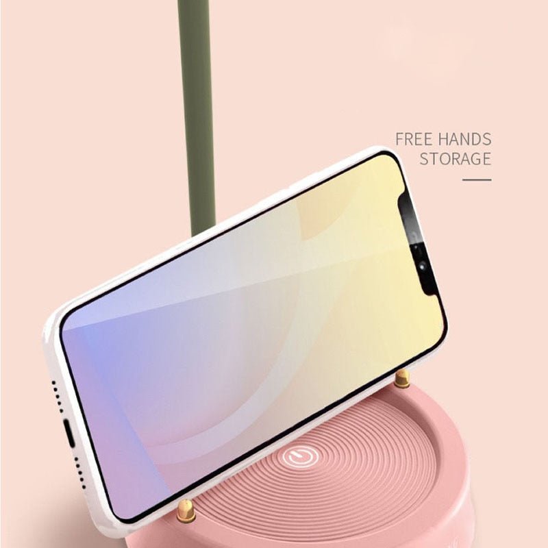 Flower-Shaped LED Desk Lamp with Touch Controls