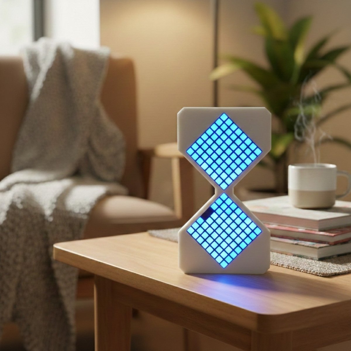 LED Digital Hourglass Timer with Modern Display