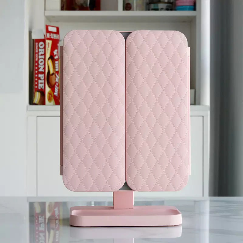 LED Makeup Mirror with Triple Lighting and Magnification