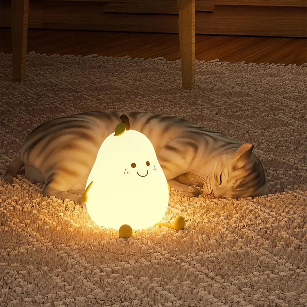Rechargeable Silicone Night Light with Customizable Color Modes