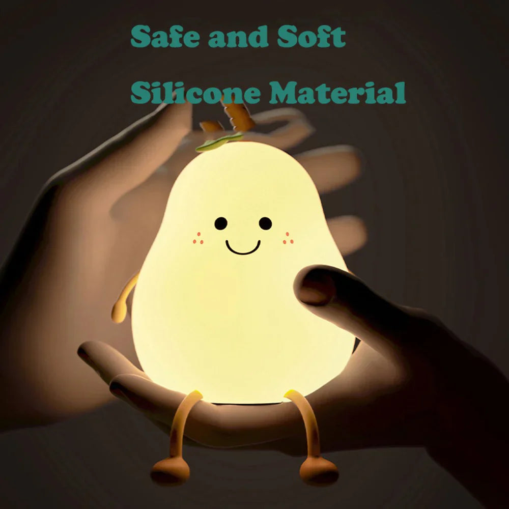 Rechargeable Silicone Night Light with Customizable Color Modes